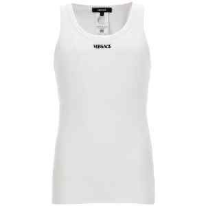 Versace Logo Embroidery Tank Top
