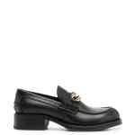 Lanvin Black Medley Leather Loafers