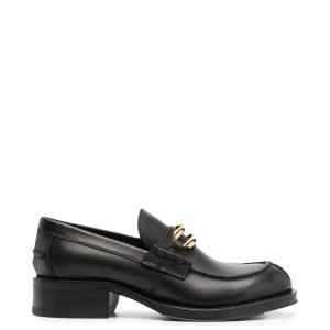 Lanvin Black Medley Leather Loafers