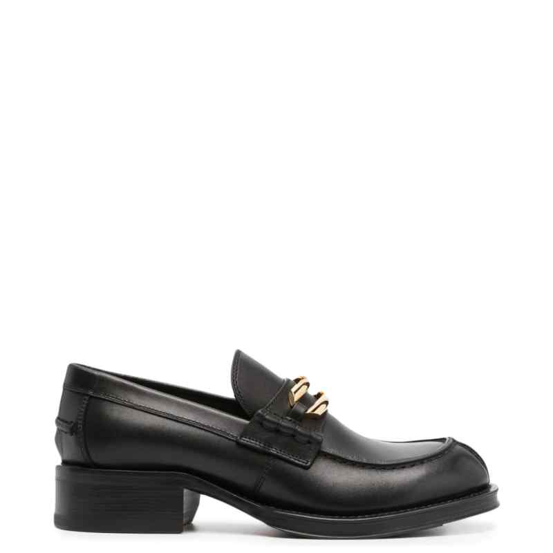 Lanvin Black Medley Leather Loafers