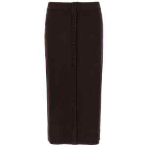 Victoria Beckham Bottoni Midi Skirt
