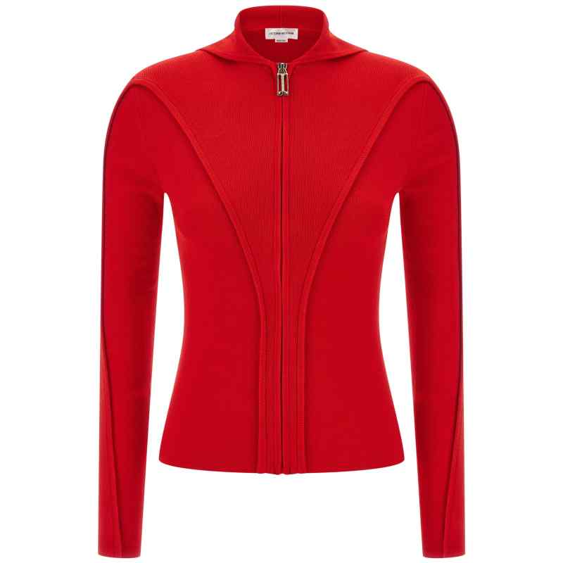 1325KTP006406ABRIGHTROSE_01_M_2025-07-18T09-57-44.076Z Victoria Beckham Hooded Cardigan