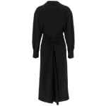 Victoria Beckham Long Sleeve Polo Collar Midi Dress