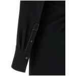 Victoria Beckham Long Sleeve Polo Collar Midi Dress