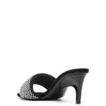 The Attico Rem Mules with rhinestones 60mm