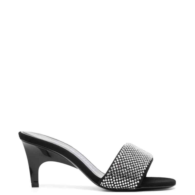 190009988-fw24-theatticopre-247ws822tl08212 The Attico Rem Mules with rhinestones 60mm