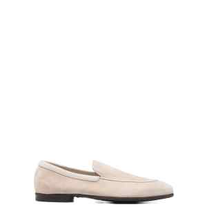 John Lobb natural piped loafers