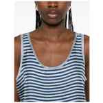 Pierre Louis Mascia Striped silk tank top