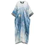 Pierre Louis Mascia V-neck, short sleeves, printed Pritned silk dress