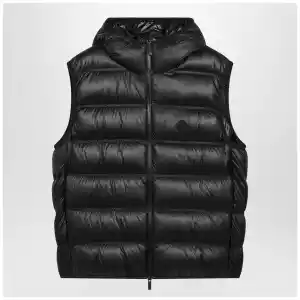 Moncler Black nylon-padded Panestrel waistcoat