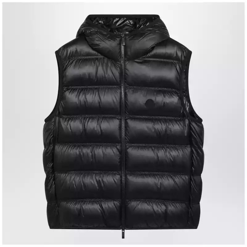 1A00120595B1_T_MONCL-999.x Moncler Black nylon-padded Panestrel waistcoat