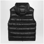 Moncler Black nylon-padded Panestrel waistcoat