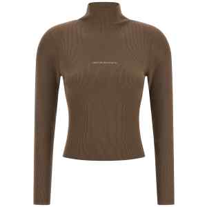Alexander Wang Logo Ribbed Sweater