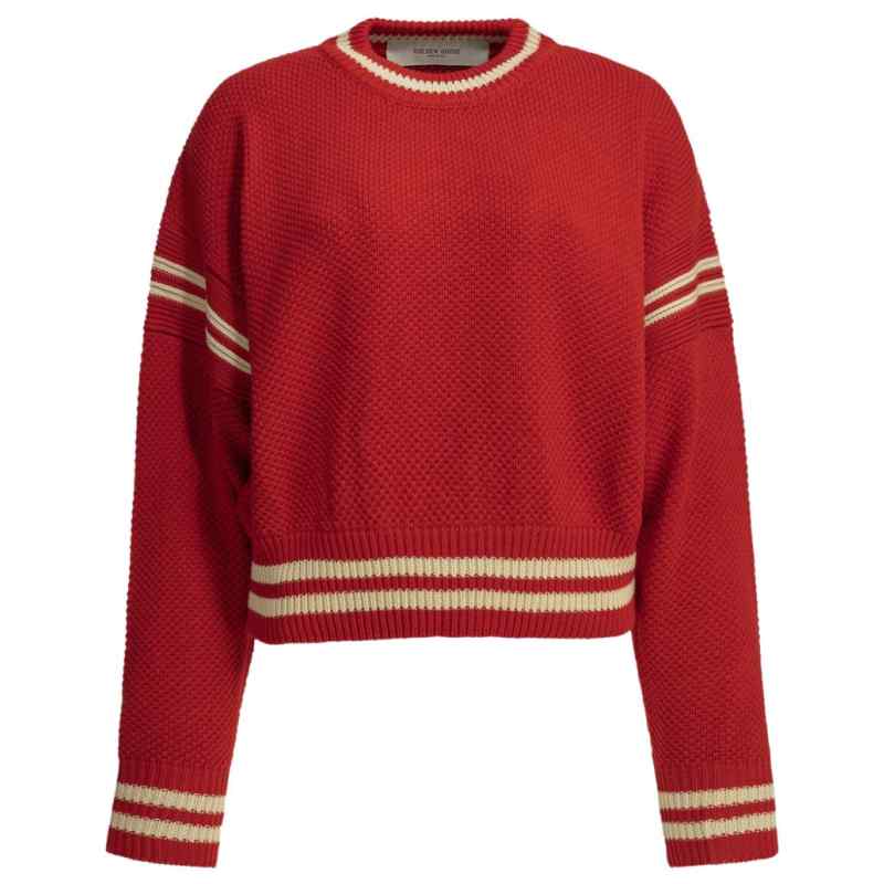 200004171-fw26-goldengoose-gwp02794p00267240605 GOLDEN GOOSE Sweaters RED