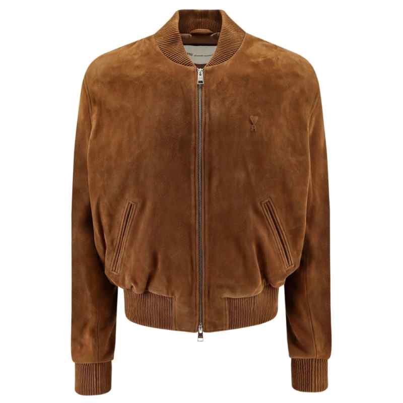 200010780-fw26-amiparis-hjk152lh0059282 AMI PARIS Jackets BROWN