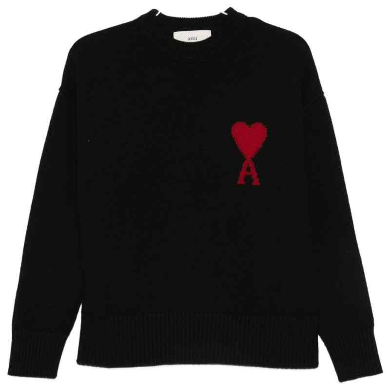 200010898-fw26-amiparis-ukc367d018009 AMI PARIS Sweaters BLACK