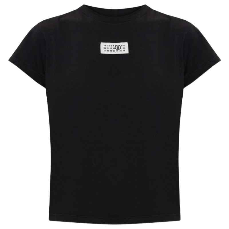 200012738-fw26-mm6pre-s52gc0327m20258900 MM6 Maison Margiela T-shirts and Polos BLACK