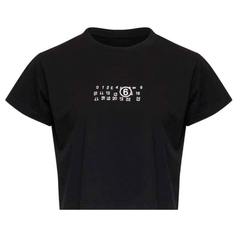 200012753-fw26-mm6pre-s52gc0369m20258900 MM6 Maison Margiela T-shirts and Polos BLACK