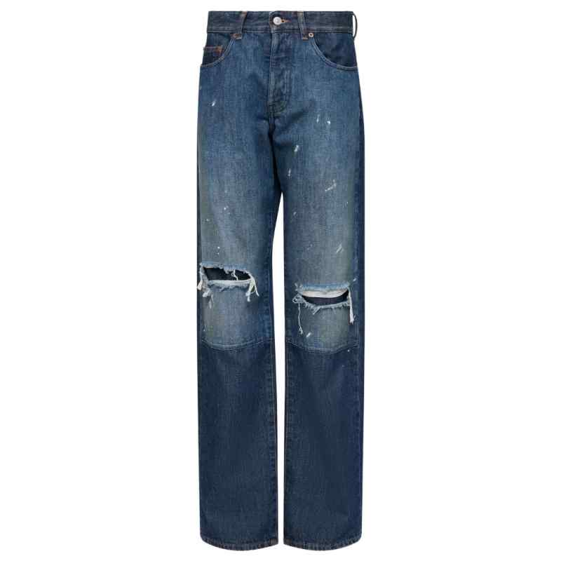 200012794-fw26-mm6pre-s52la0277m30055967 MM6 Maison Margiela Jeans NAVY