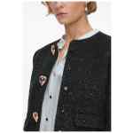Self-portrait Jackets BLACK