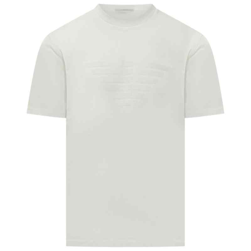 200013327-fw26-earmanimain-em004593af10762f0200 Emporio Armani T-shirts and Polos WHITE