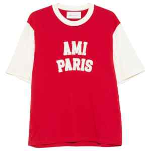 AMI PARIS T-shirts and Polos RED