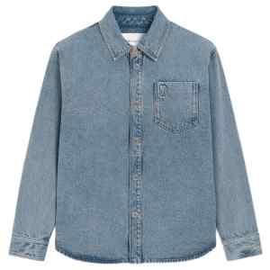 AMI PARIS Shirts LIGHT BLUE
