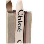 Chloé ChloÃ© Woody Small Linen Tote Bag
