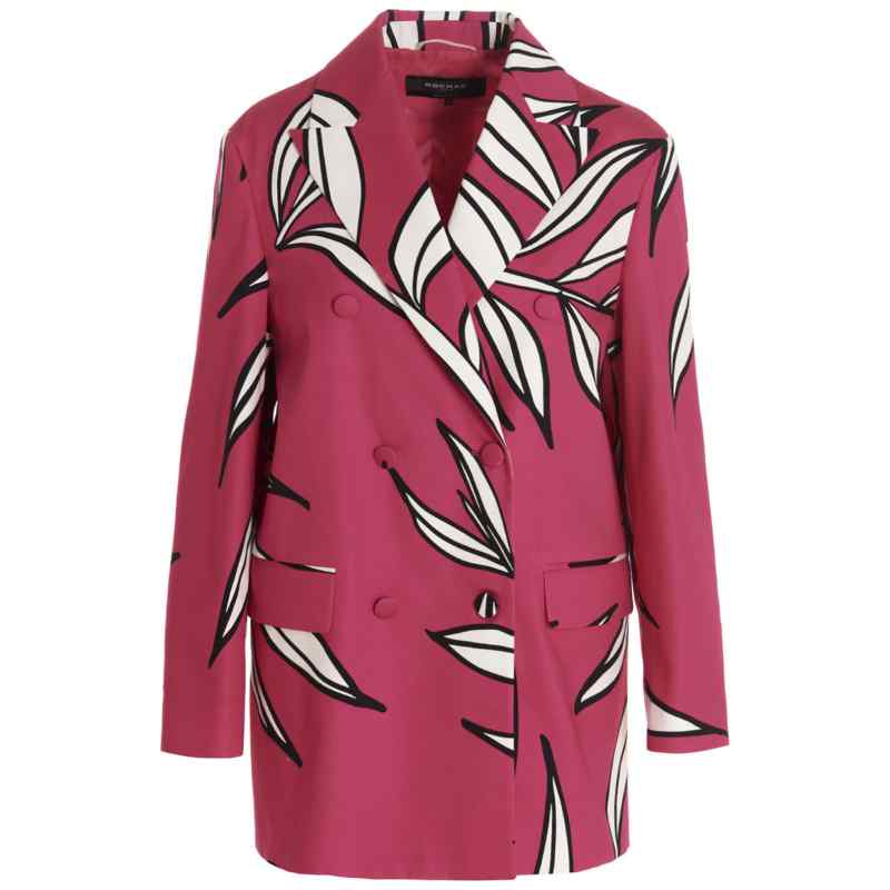 Rochas Floral Print Blazer Jacket