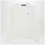 Polo Ralph Lauren Cable-Knit Sweater in Cream Wool and Cashmere