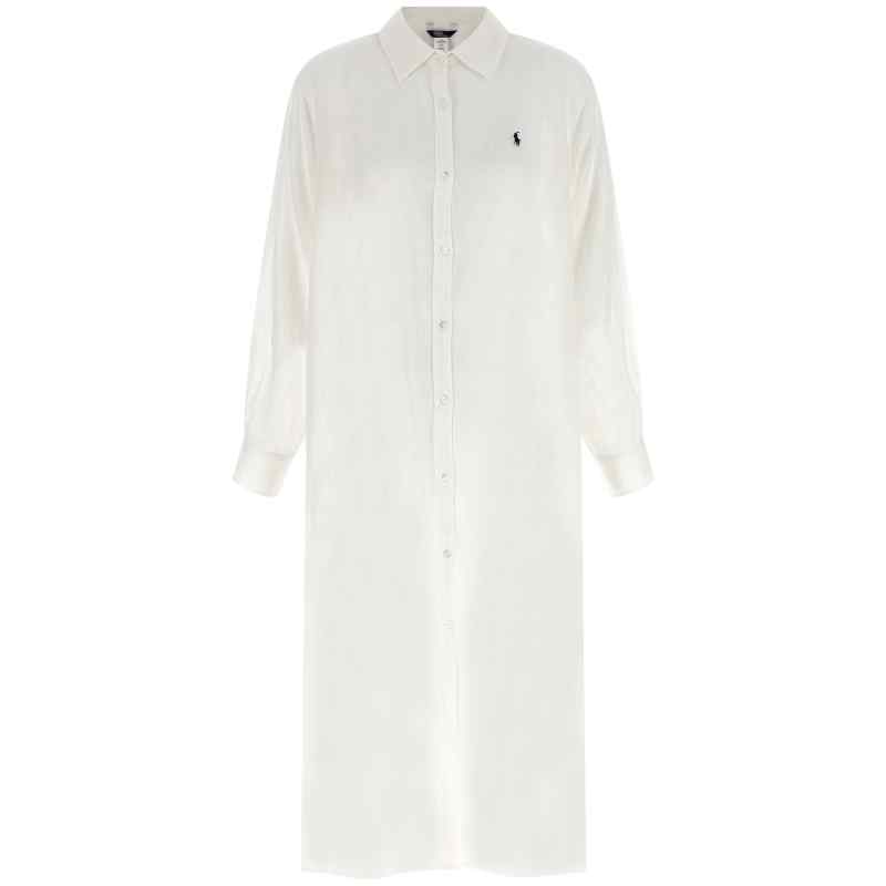 21564379CREAM_01_M_2026-03-31T08-51-31.533Z Polo Ralph Lauren Maxi Boyfriend Shirt Dress