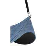 Mugler Medium Denim Spiral Curve 01 Shoulder Bag