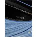 Mugler Medium Denim Spiral Curve 01 Shoulder Bag