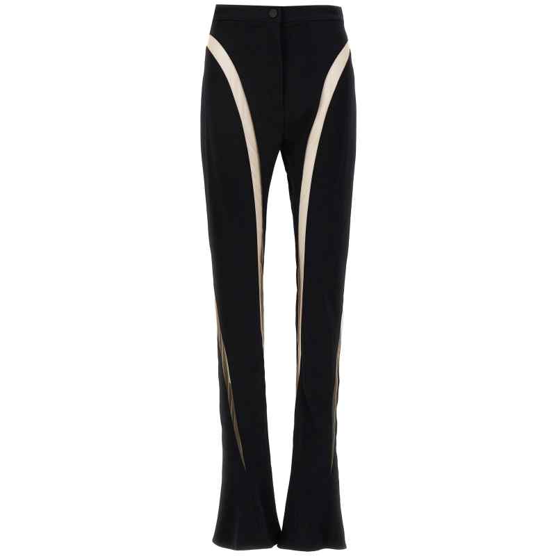 Mugler Mesh Insert Leggings