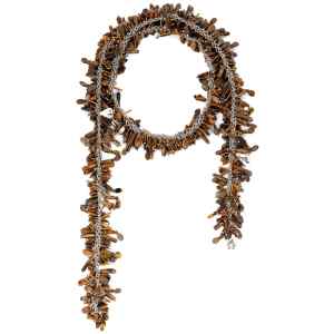 Dries Van Noten Embroidered Scarf Necklace