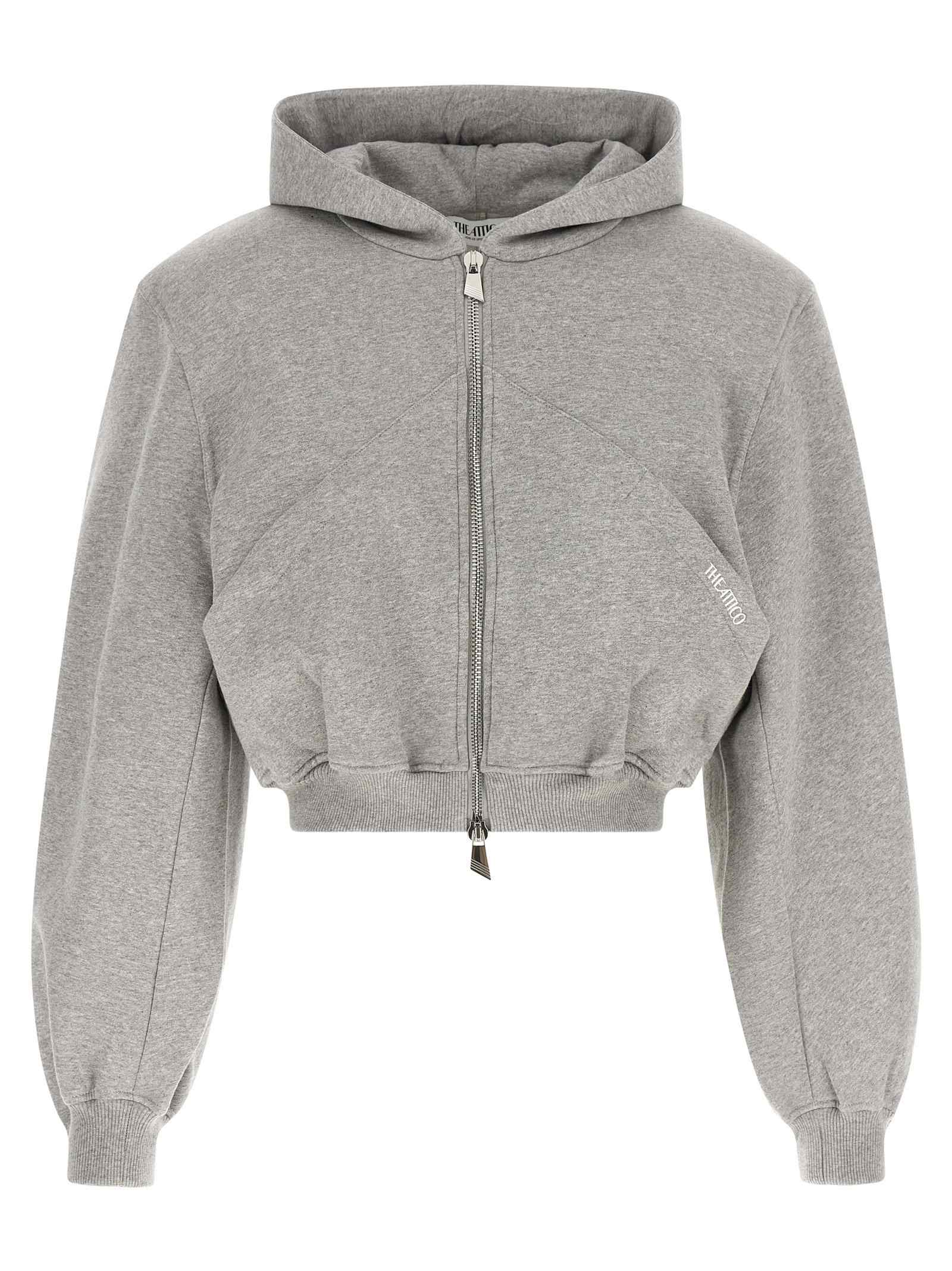 The Attico Cropped Hoodie