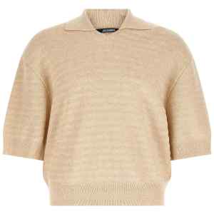 Jacquemus Le Polo Maille Chevron Polo Shirt