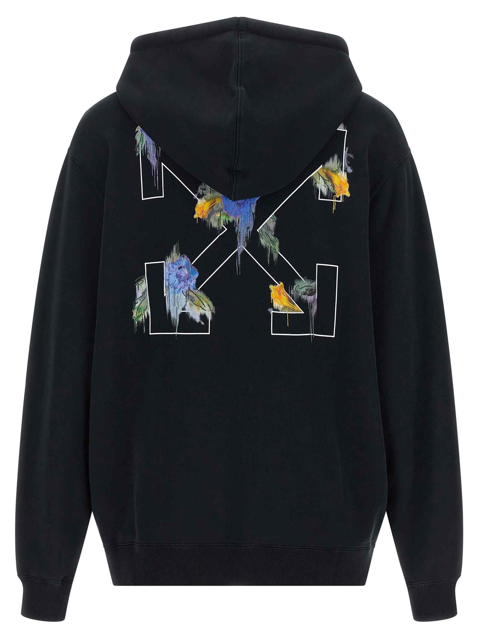 Off White Arrow Out Flower Hoodie