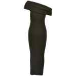 Courreges Twist Rib Knit Long Dress