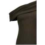 Courreges Twist Rib Knit Long Dress