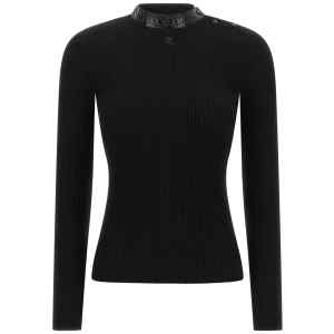 Courreges Vinyl Collar Sweater