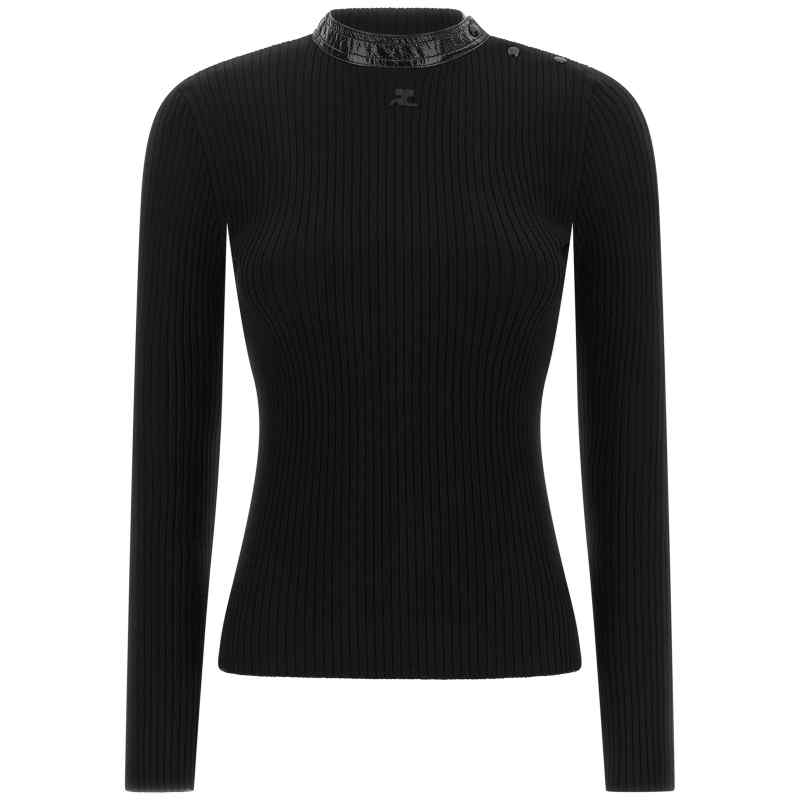 326MPU285FI00019999_01_M_2026-07-15T09-34-42.092Z Courreges Vinyl Collar Sweater