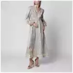 ZIMMERMANN Roselight Midi Dress in Floral Linen