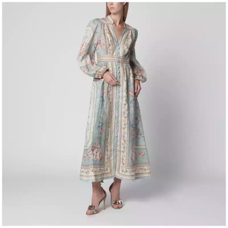 3501DSS264LI_T_ZIMM-BT.a ZIMMERMANN Roselight Midi Dress in Floral Linen