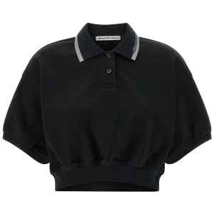 T By Alexander Wang Intarsia Collar Polo Shirt