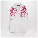 GUCCI White shirt with fuchsia print