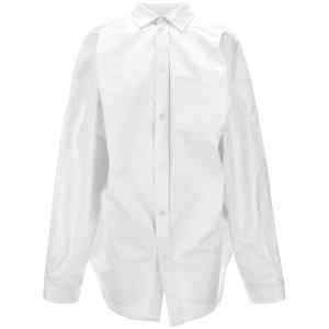 Balenciaga Asymmetric Shirt With Logo Embroidery