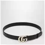 GUCCI GG Milano black leather belt