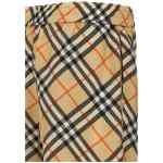 Burberry Check Silk Bermuda Shorts