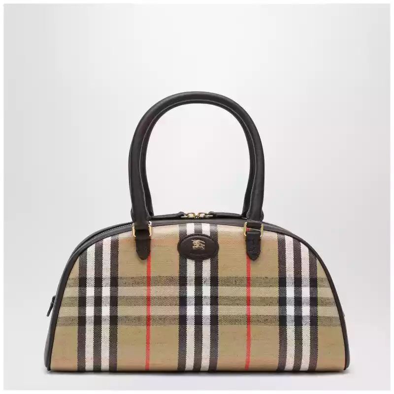 8117522166995_S_BURBE-A2021.a Burberry Sand Highlands Check Bag